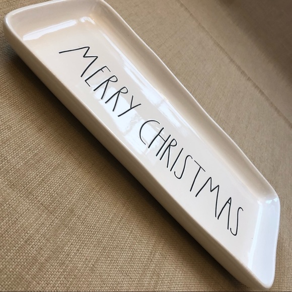 Rae Dunn 'Merry Christmas' Holiday Ceramic Platter - Picture 2 of 6